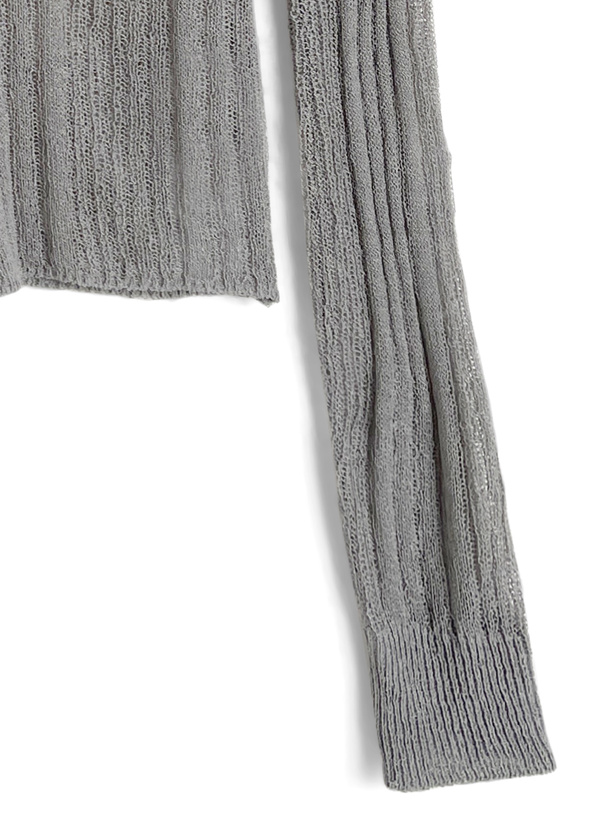 リブニットカーディガン