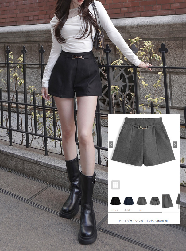 ビットデザインショートパンツ