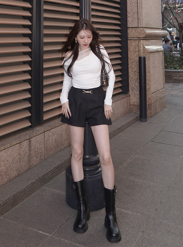 ビットデザインショートパンツ