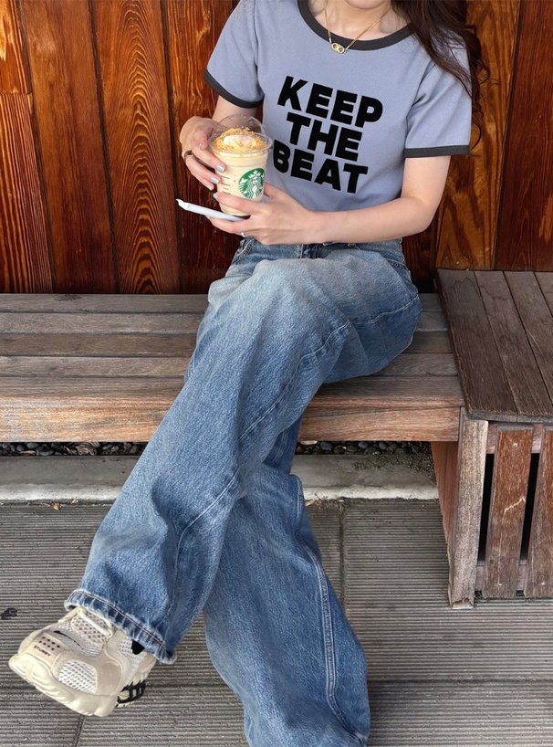 フロッキーロゴリンガーTシャツ