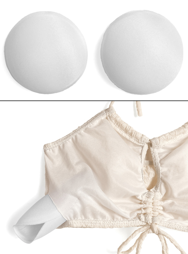 スカート付きホルターネックビキニ水着