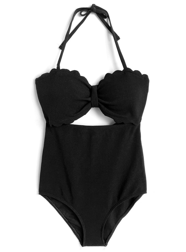 ホルターネックリボンワンピース水着