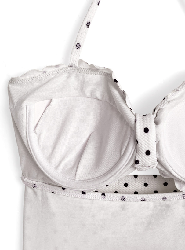 ホルターネックリボンワンピース水着