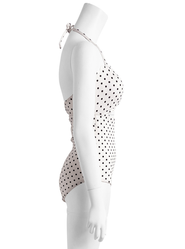 ホルターネックリボンワンピース水着