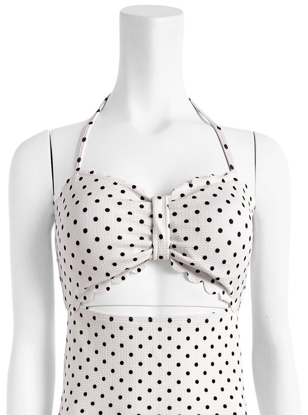 ホルターネックリボンワンピース水着