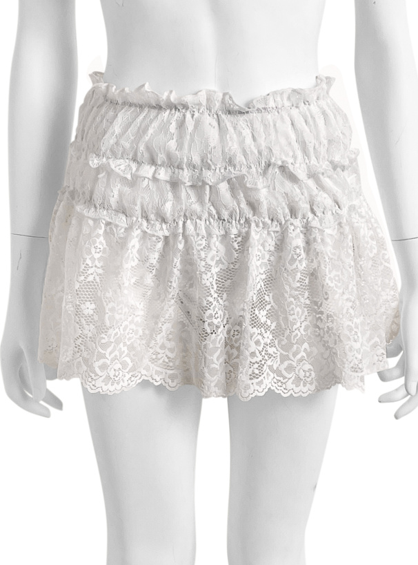 スカート付きリボンビキニ水着