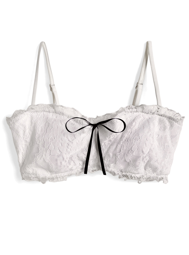 スカート付きリボンビキニ水着