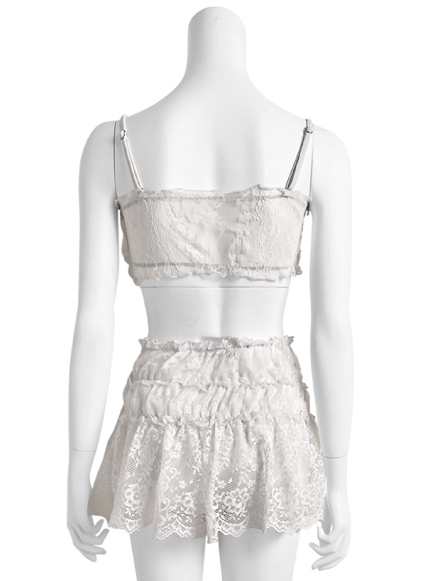 スカート付きリボンビキニ水着