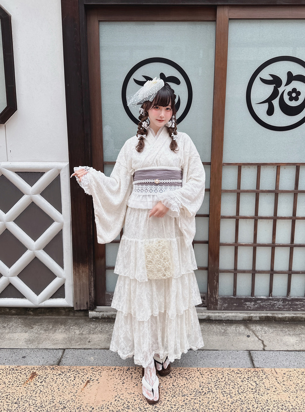 3点セット2Wayビジューレースティアードセパレート浴衣