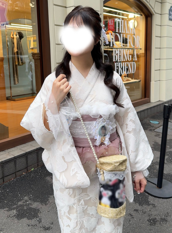 推し活オーガンジーフリルリボン飾り帯