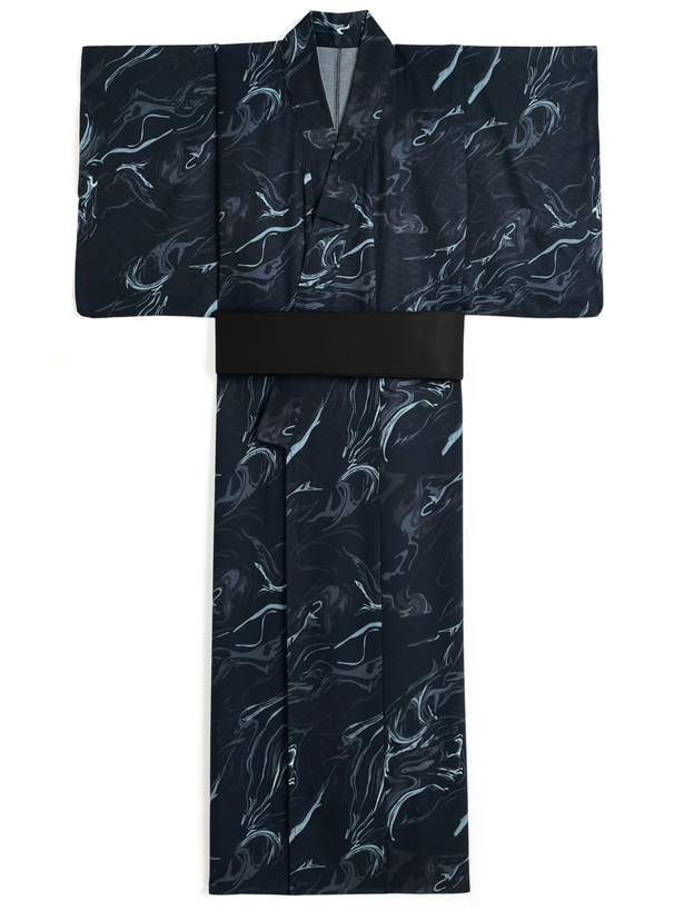 マーブル柄メンズ浴衣セット