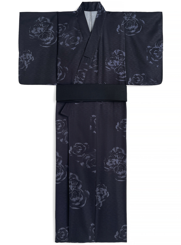 ぼかし花柄メンズ浴衣セット