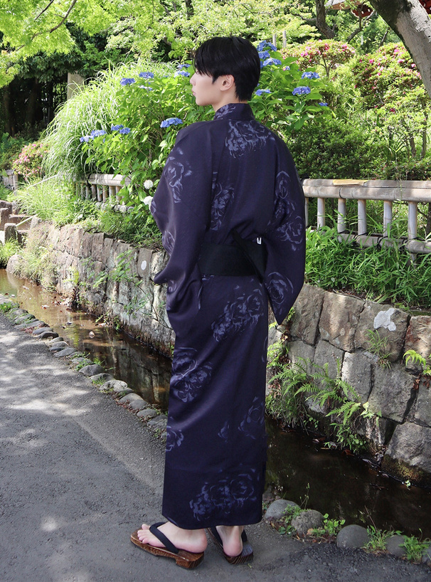 ぼかし花柄メンズ浴衣セット[tu2110] | レディースファッション通販の