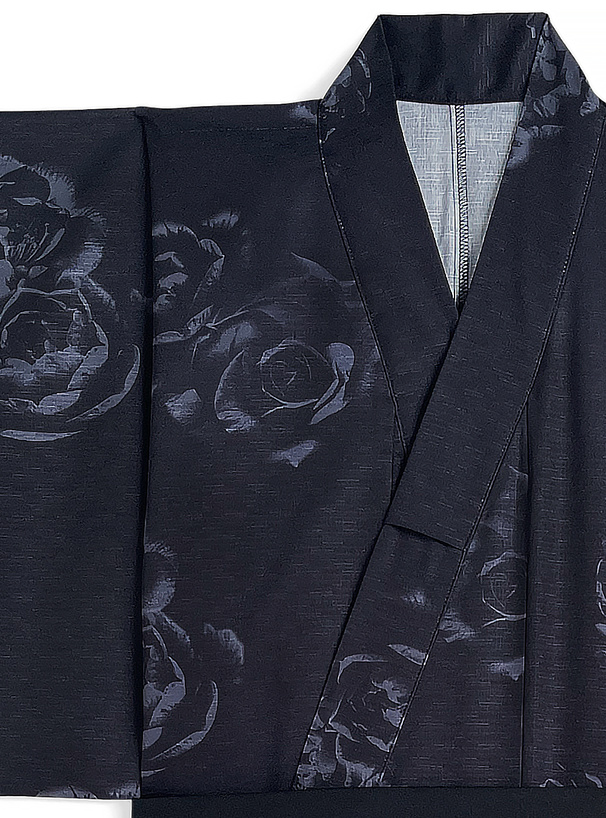 ぼかし花柄メンズ浴衣セット