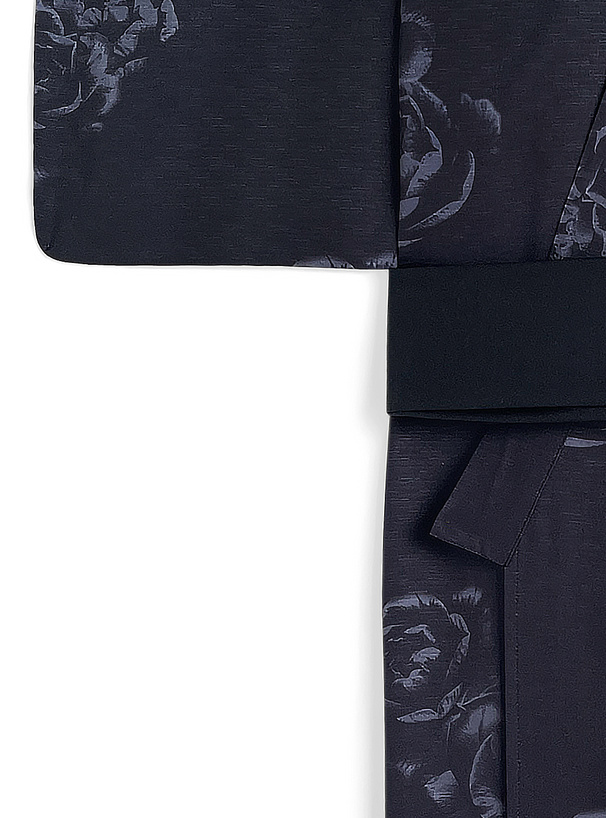 ぼかし花柄メンズ浴衣セット