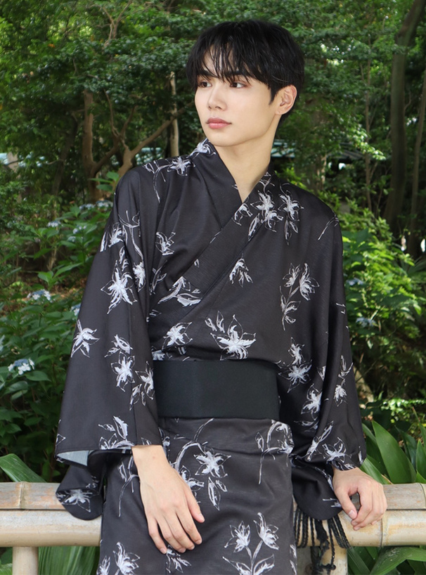 花柄メンズ浴衣セット