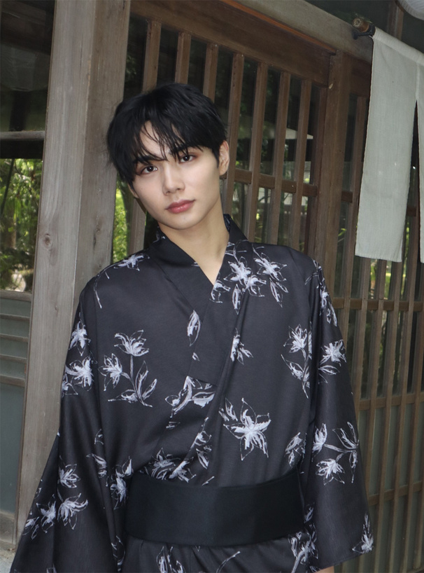 花柄メンズ浴衣セット