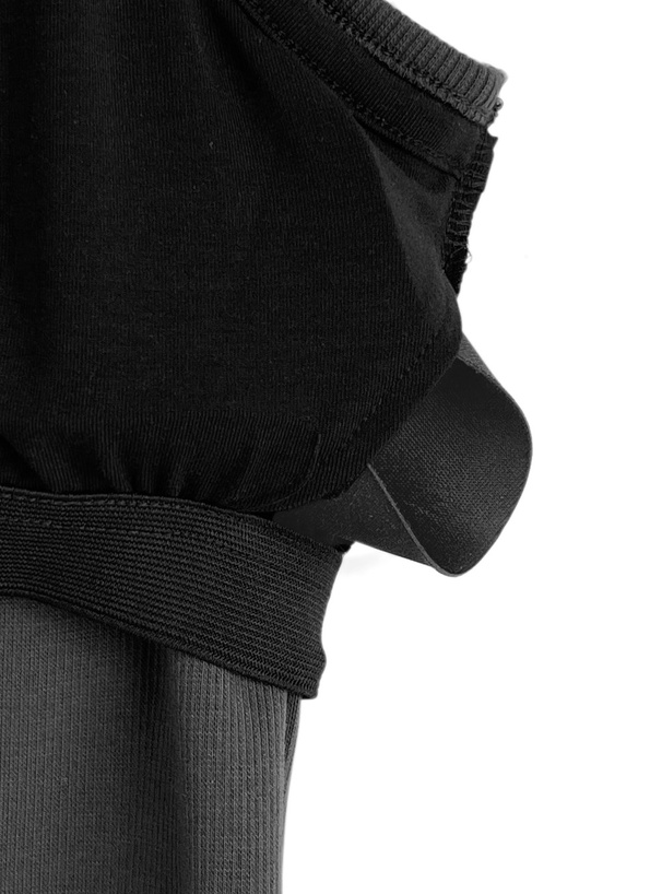 カップ付きレイヤード風ラインストーンロゴキャミソールトップス