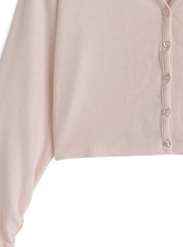 UVカットサムホール付きギャザーカーディガン