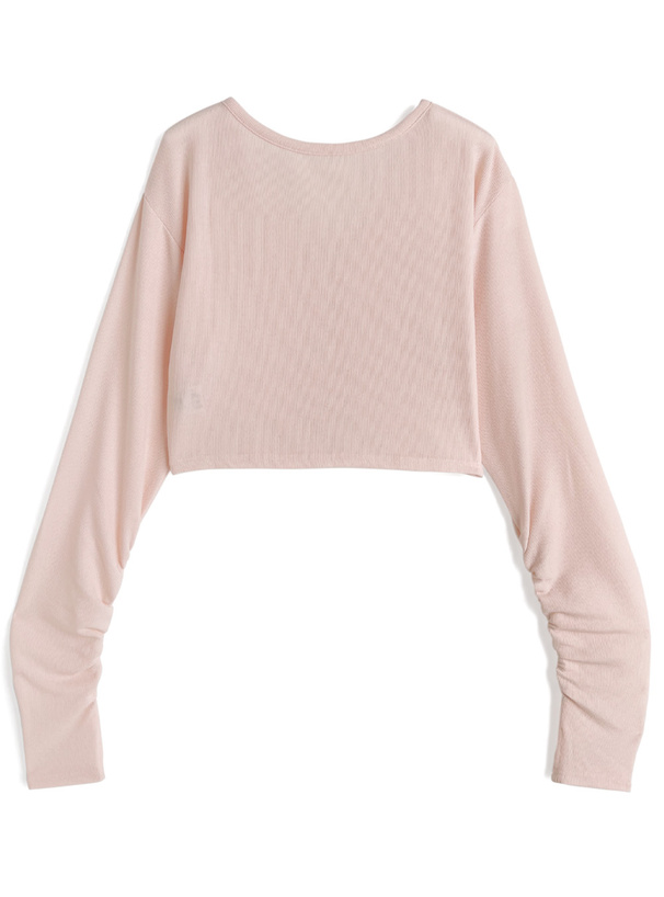 UVカットサムホール付きギャザーカーディガン