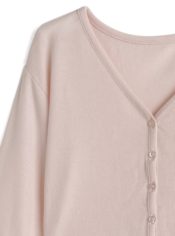 UVカットサムホール付きギャザーカーディガン