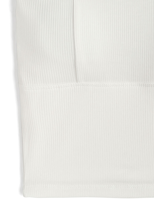 カップ付きダブルストラップショート丈キャミソール