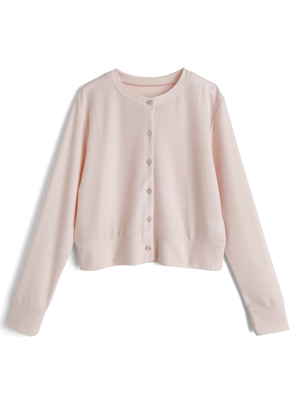 UVカットクルーネックカーディガン