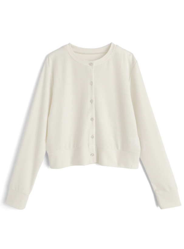 UVカットクルーネックカーディガン