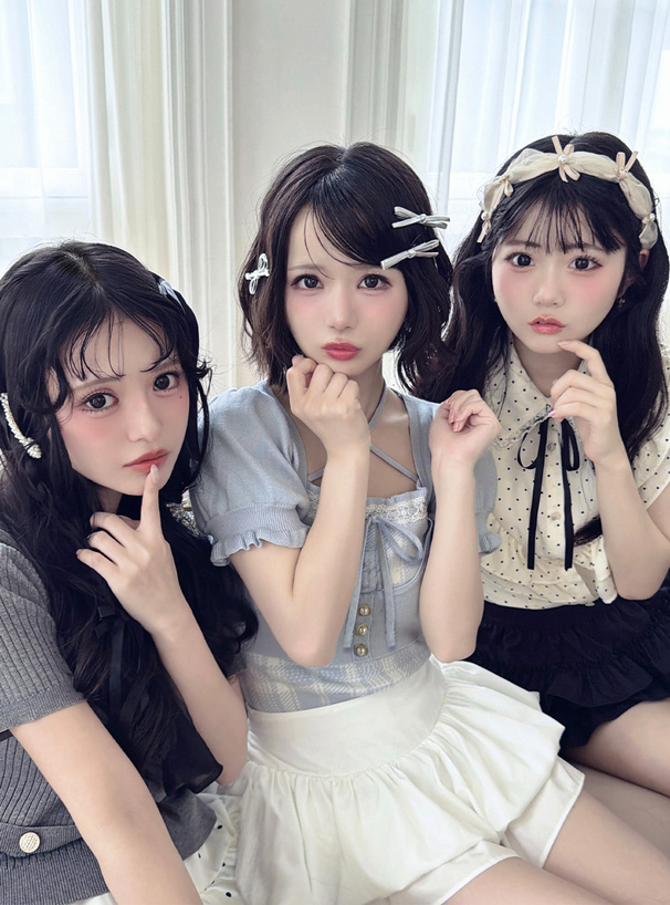 インパン裏地付きティアードバルーンミニスカート
