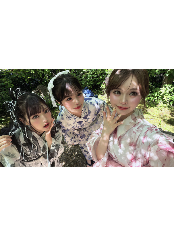 パールオーガンジーロングリボンヘアクリップ