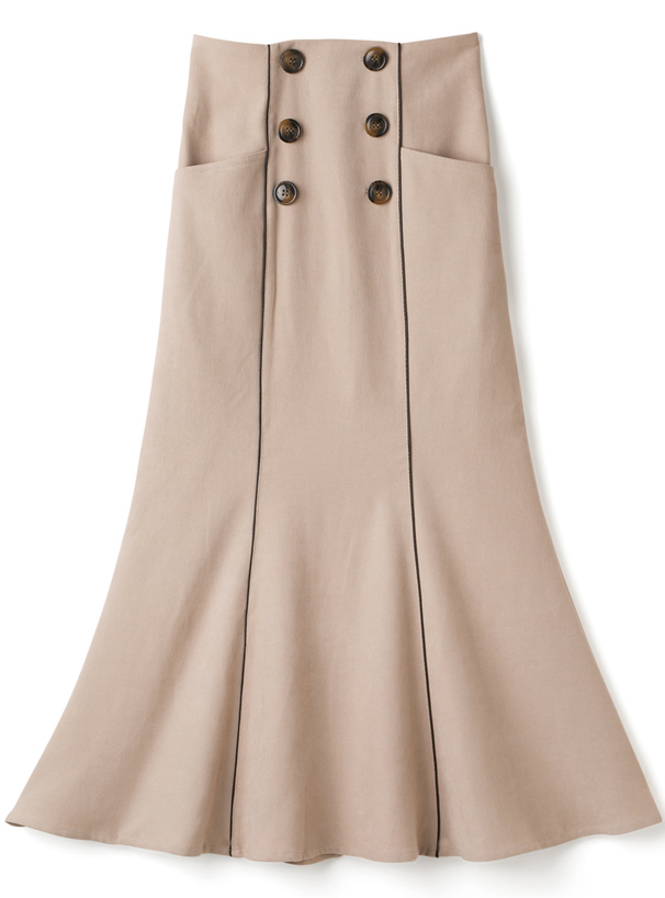 レザーパイピングマーメイドスカート[tu436] | レディースファッション通販のグレイル(GRL)【公式】