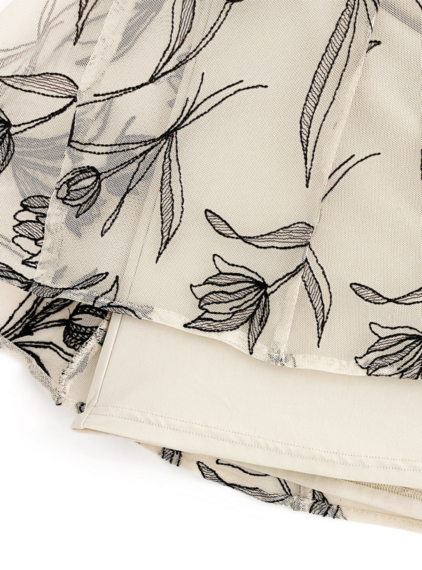 花柄刺繍レースマーメイドスカート[tu594] | レディースファッション