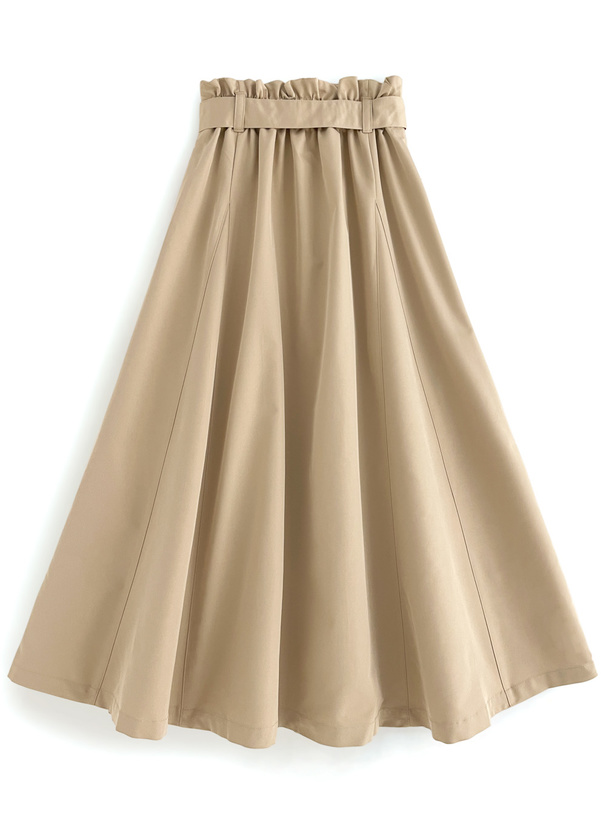 ベルト付ジップフレアスカート[tu706] | レディースファッション通販の