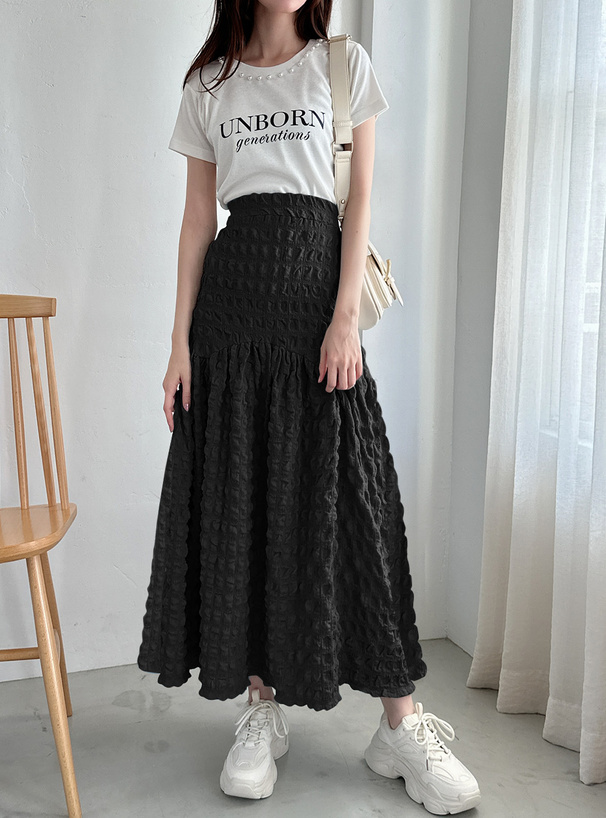 ふくれジャガードフレアスカート[tu753] | レディースファッション通販