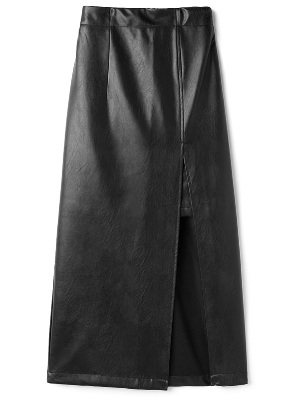 レイヤードスリットレザータイトスカート[tw1023] レディースファッション通販のグレイル(GRL)【公式】