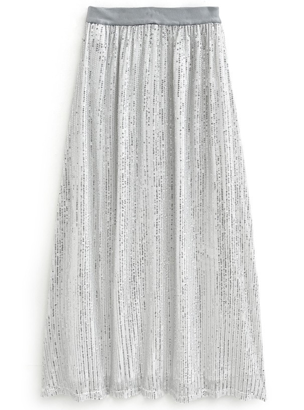 ラメスパンコールスカート