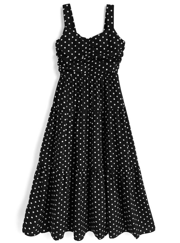 【美品】GRL/レディース/キャミワンピース/黒/ブラック/柄/夏 GRL(グレイル)の「ニット×フラワーレースキャミワンピース