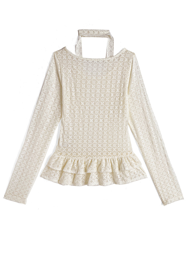 レースのペプラムトップス 666円です。 レースペプラムトップス