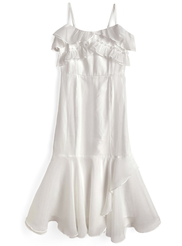 シアーフリルキャミワンピース