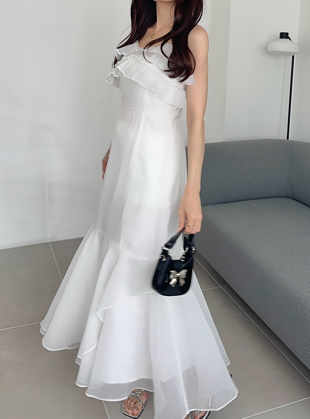 シアーフリルキャミワンピース[tw1210] | レディースファッション通販