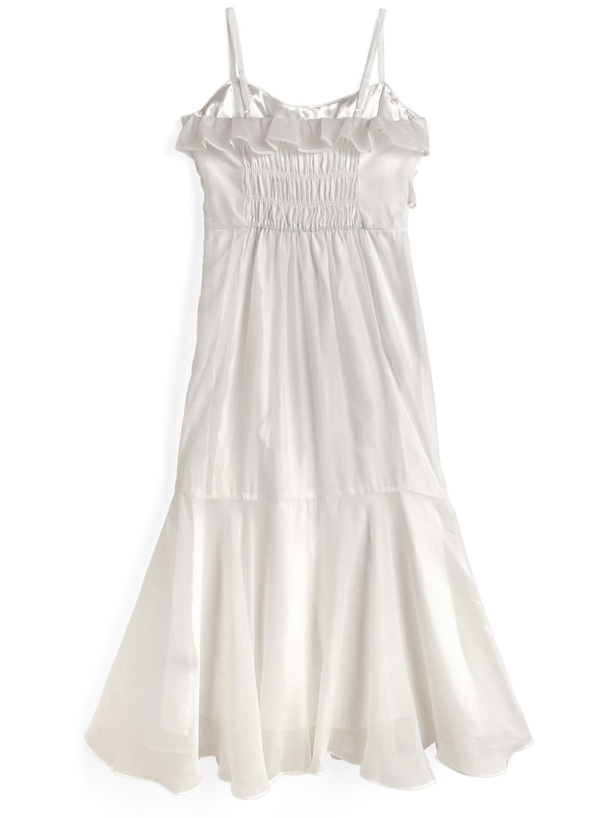 シアーフリルキャミワンピース