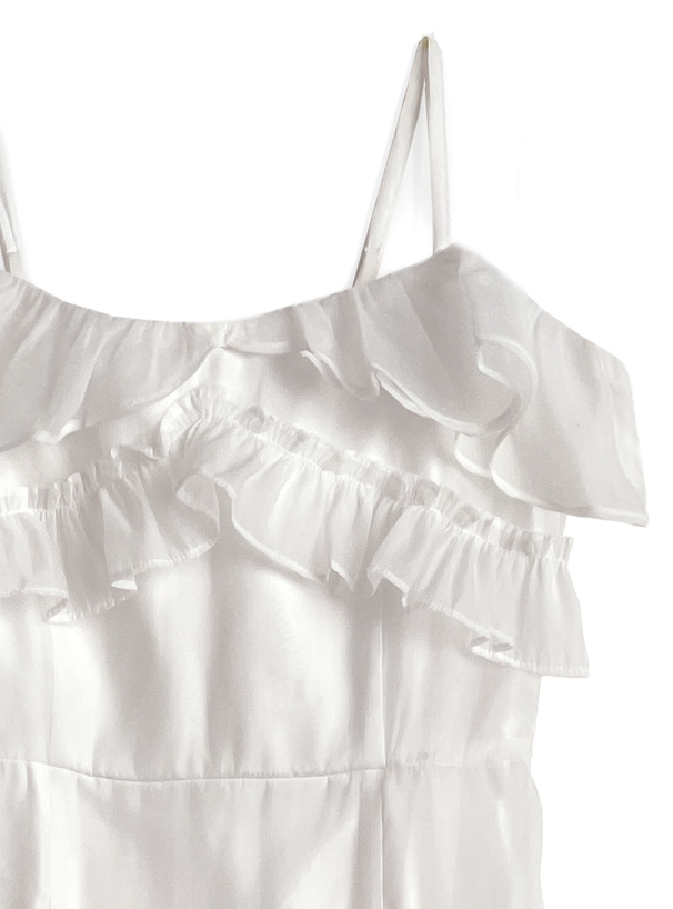 シアーフリルキャミワンピース