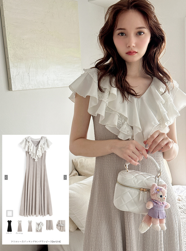 コバヤシシゲオ様GOLDS∞infinityフリルレースワンピース コバヤシシゲオ様GOLDS∞infinityフリルレースワンピース フリルレース