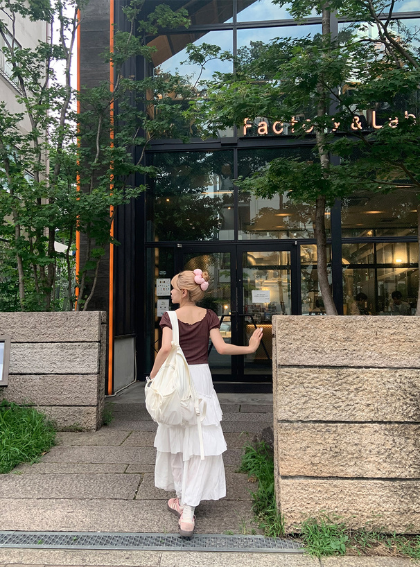 LIZ LISAレース オフショルダー￼￼、フリルチュニック2way LIZ