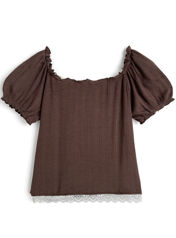 2Wayオフショルダーフリルリボンレーストップス[tw1220] | レディース