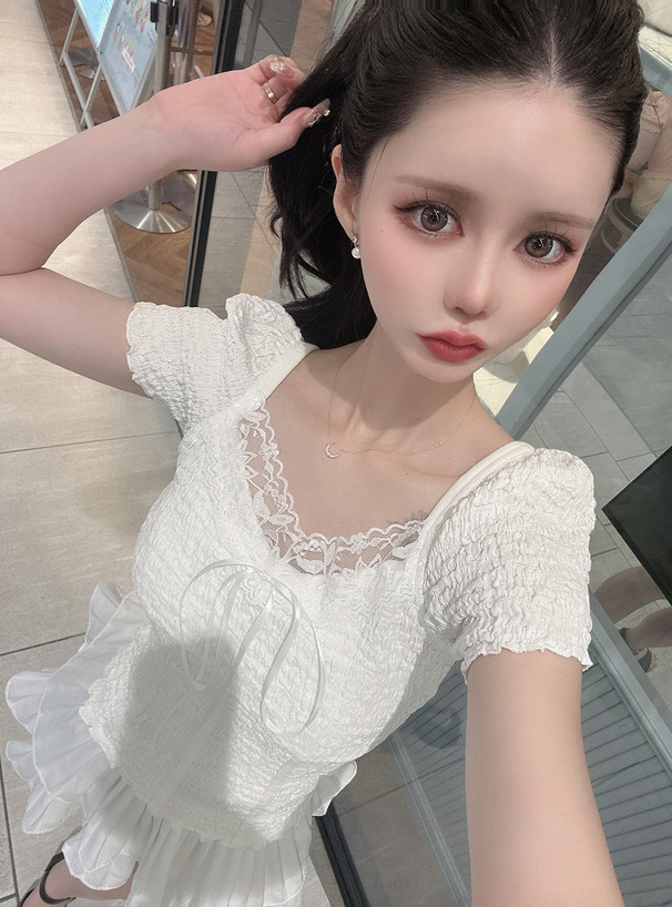 コットンナイロンバスケット ペプラムドールトップス（DES PRES