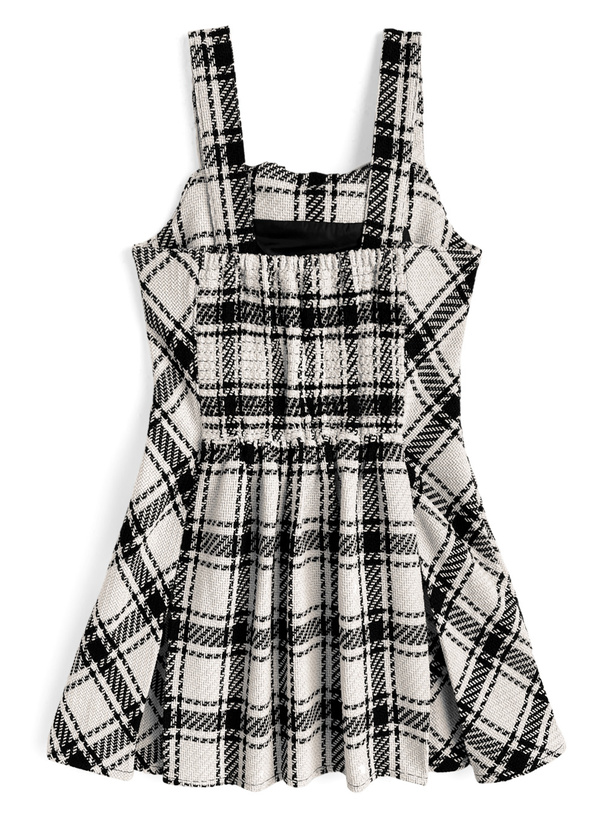 00s 希少 TRALALA ビッグリボン ポンポン付起毛チェック柄ミニワンピ 00s 希少 TRALALA ビッグリボン ポンポン付起毛チェック柄ミニワンピ