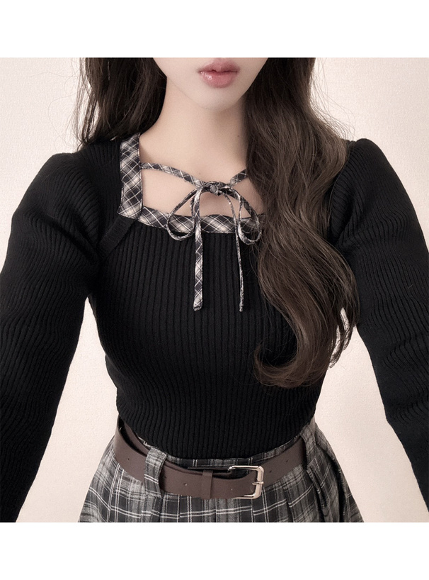 argue ネックレスとリブニット argue ネックレスとリブニット argue ネックレスとリブニット argue