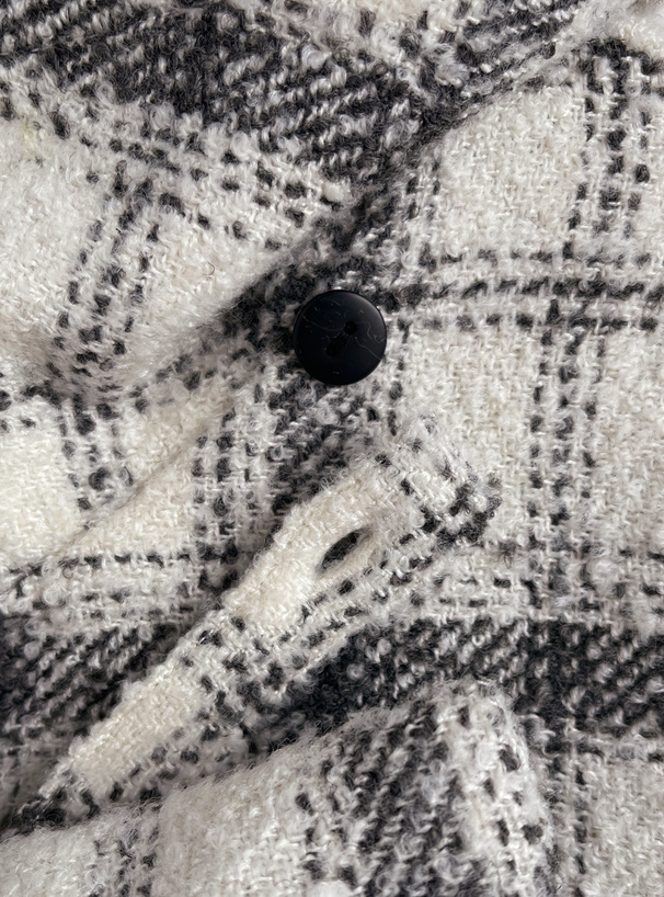 リボン付きチェック柄ツイードジャケット[tw1251] | レディース