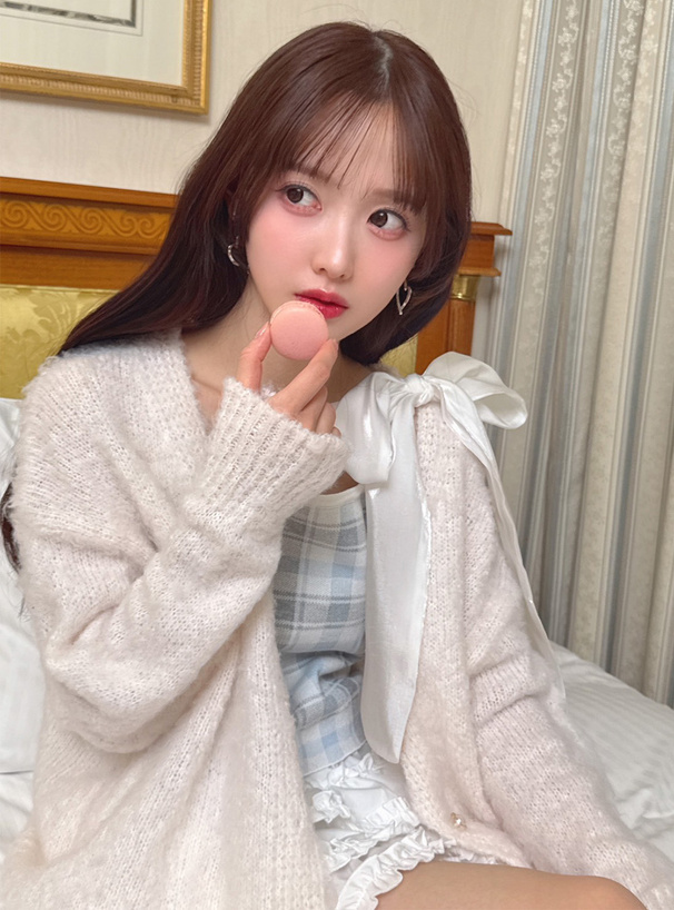 オーバーサイズVネックニットカーディガン